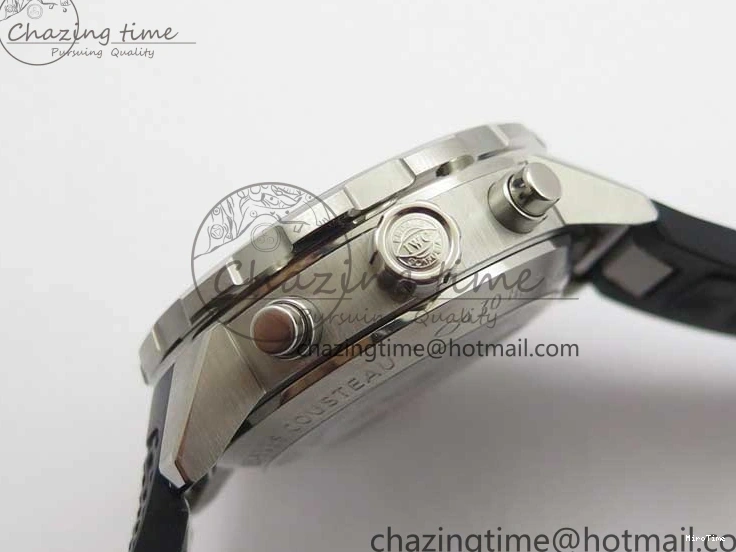 MIROTIME 1224 Aquatimer Chrono IW376803 V6F 1:1 Best Edition Blue Dial on Ruber Strap A Neat 7083